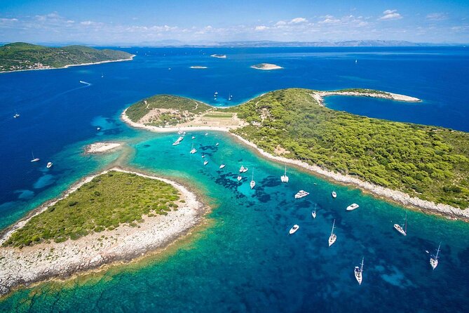 Blue and Green Cave Speedboat Excursion from Hvar Town - The Green Cave on Ravnik Island