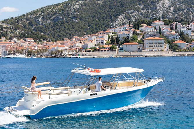 Blue and Green Cave Speedboat Excursion from Hvar Town - Budikovac’s changing turquoise water