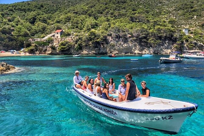 Blue Cave and Hvar Boat Tour: Small-Group from Split or Brac - Entering the Blue Cave on Biševo
