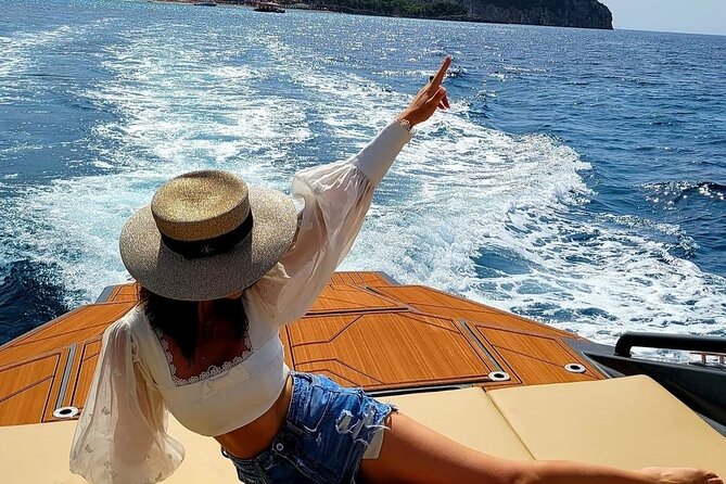 Blue cave & Hvar, 5 islands speed boat tour with unique boats from Split - Swimming at Budikovac’s Blue Lagoon