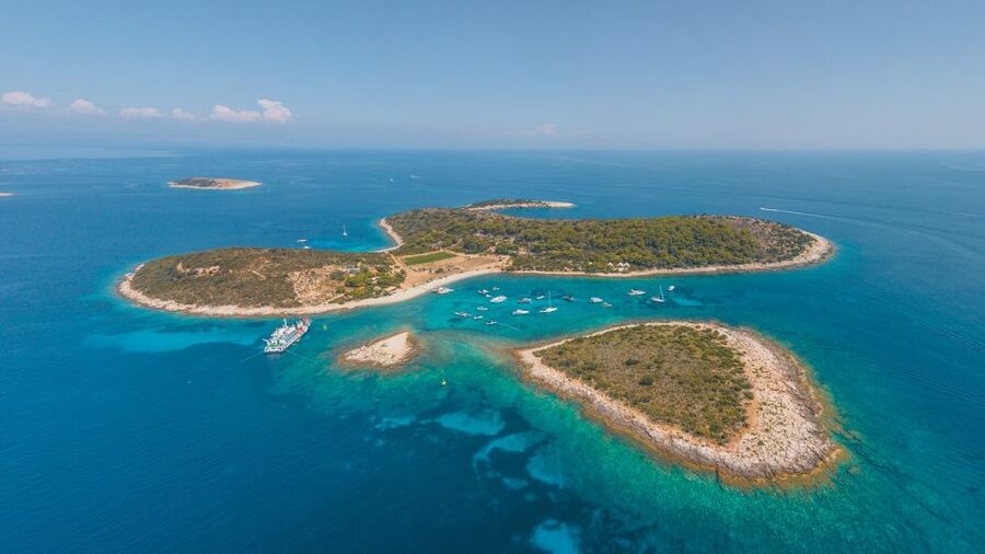 Blue Cave, Mamma Mia and 5 top destinations: From Trogir - Budikovac’s Blue Lagoon: Time to Swim and Snorkel
