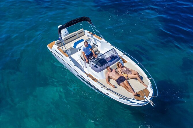 Blue Cave Three Green Caves Private Tour, free drinks and pickup - What the speedboat setup adds