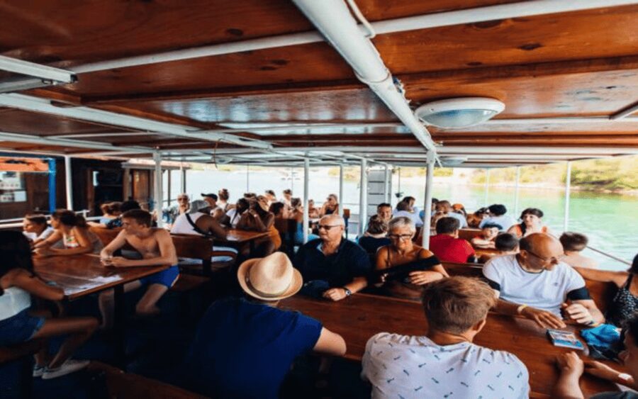 Blue Lagoon Boat Tour from Trogir with Lunch and Drinks - Lunch on the first sailing