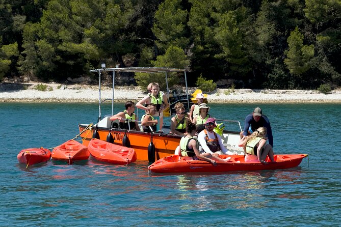 BOAT & KAYAK! Sea Adventure - Snorkeling & Cliff Jumps - Rocky passages and the sea cave