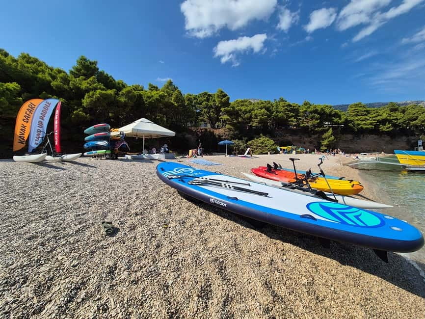 Bol: Zlatni Rat Beach Stand Up Paddle Board Rental - Starting at Zlatni Rat’s orange and blue flags