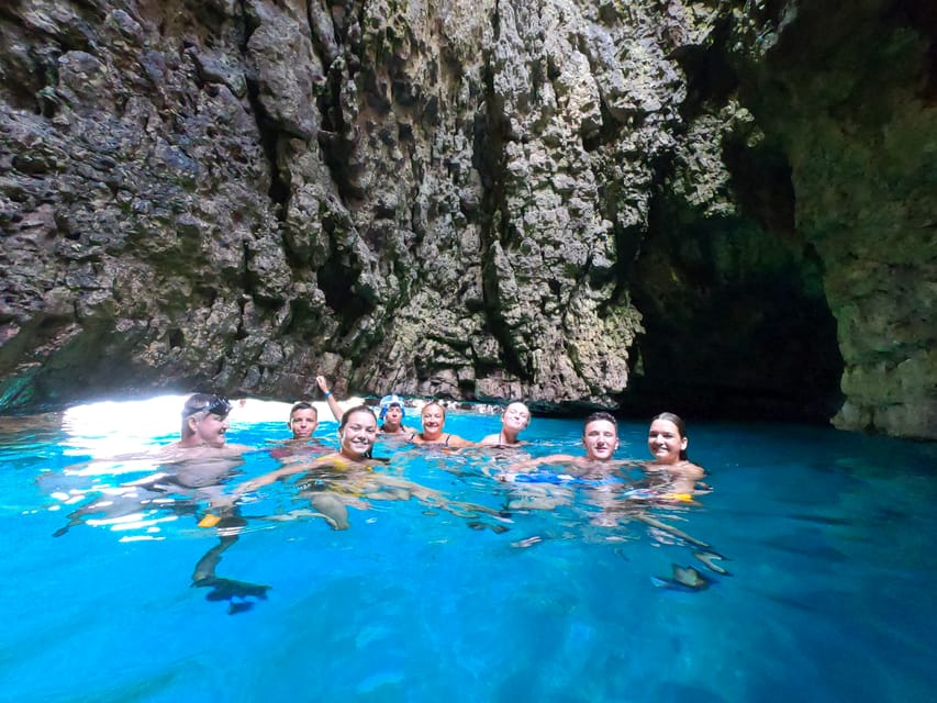 Cape Kamenjak: Kayak Tour with Cave Experience - Cliff jumping, with no pressure to join in