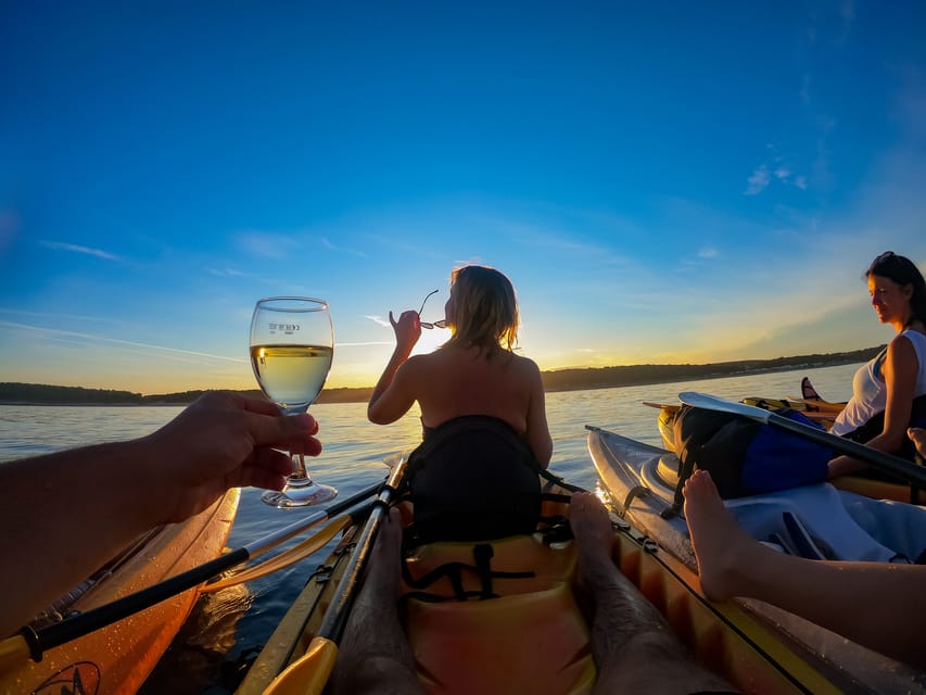 Cape Kamenjak: Sunset Kayak/SUP Wine Tour - Swimming and snorkeling in the blue Adriatic