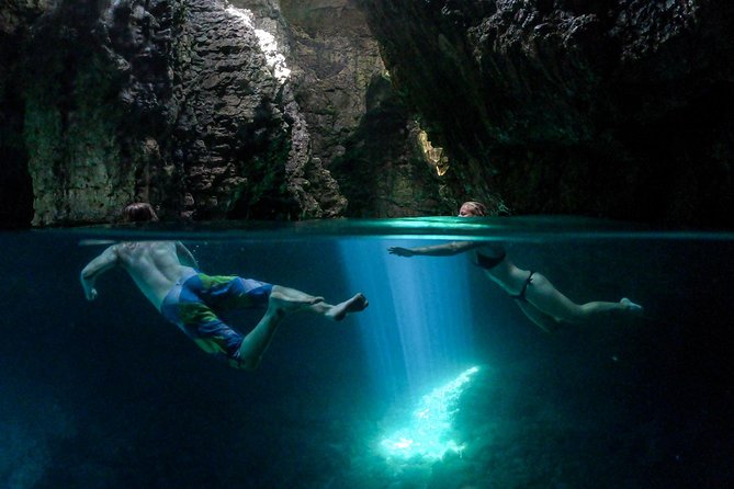 Cave exploring by kayak - Clear water, snorkeling, and the supplied gear