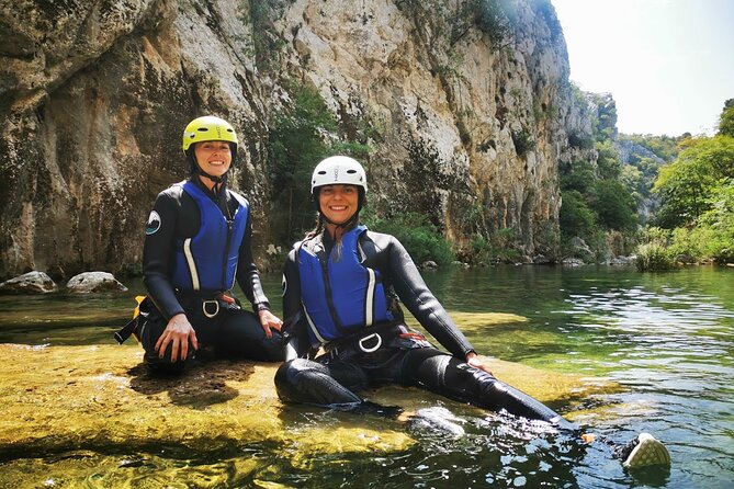 Cetina River Extreme Canyoning Adventure from Split or Zadvarje - Pools, rapids, jumps, and slippery rock