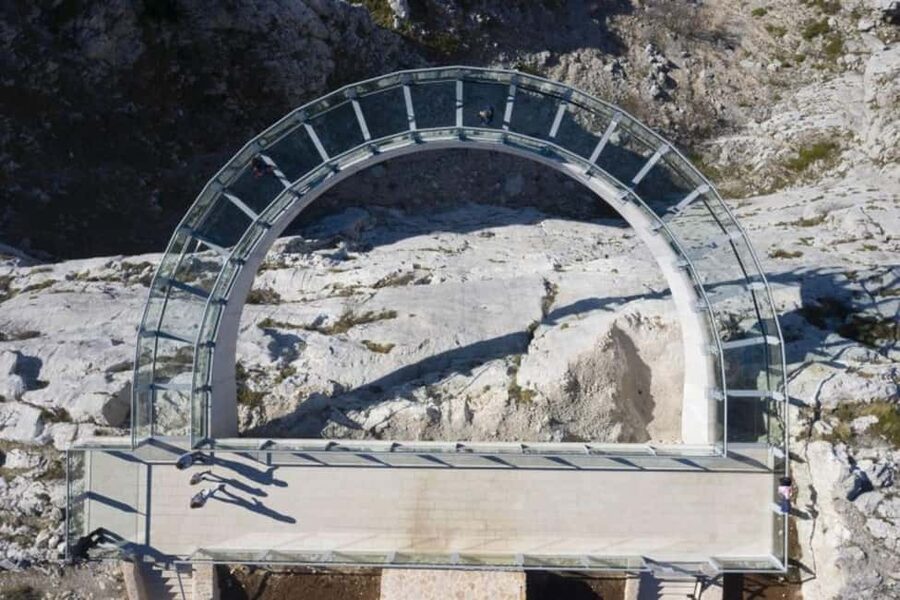 Day tour Skywalk Biokovo - Arriving at 1,228 meters above the Adriatic