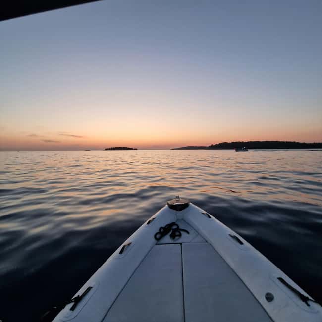 Dolphin private sunset tour Rovinj - Slow cruising around the Rovinj islands