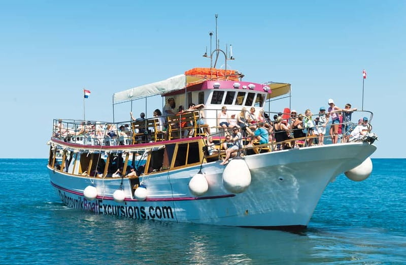 Dubrovnik: 3 Islands Boat Trip with Drinks (FR, ES, IT, EN) - Lopud: three hours for swimming and a proper island break