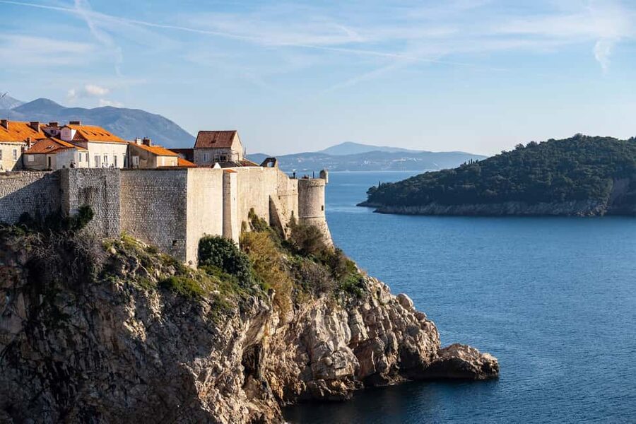 Dubrovnik: City Walls, Old Town Walking Tour & Adriatic View - The harbor and the route toward the walls