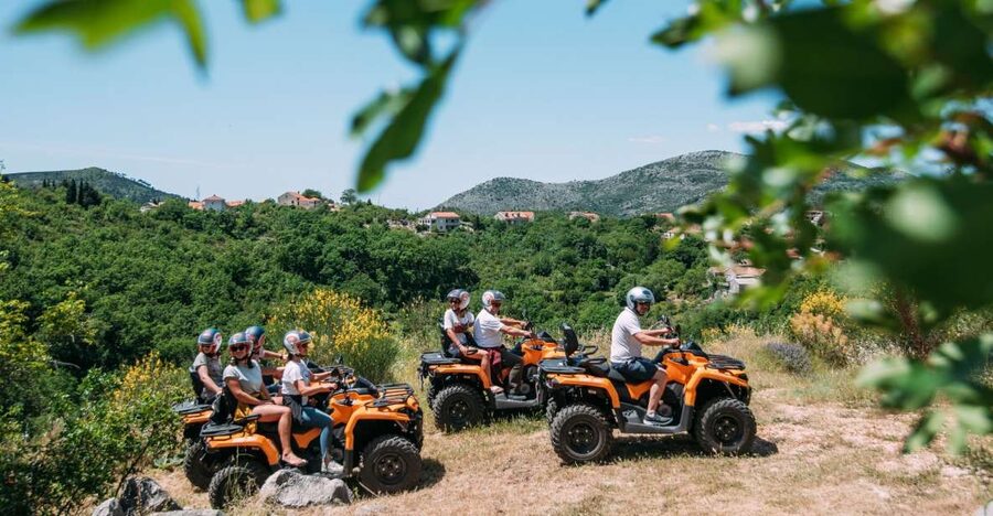 Dubrovnik: Countryside Guided ATV Adventure with Brunch - First stop: the coastal view at Zatonska Vala