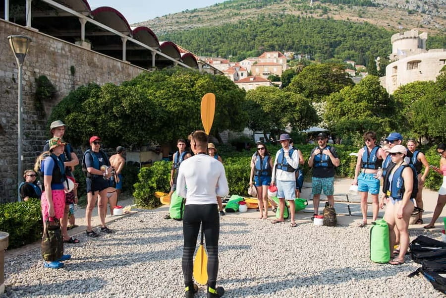 Dubrovnik: Guided Sea Kayaking and Snorkeling Tour - Starting at Pile Bay and getting comfortable