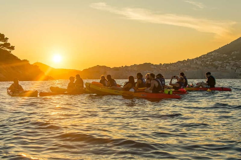 Dubrovnik: Guided Sunset Sea Kayaking with Snacks and Wine - Paddling beside Dubrovnik’s walls