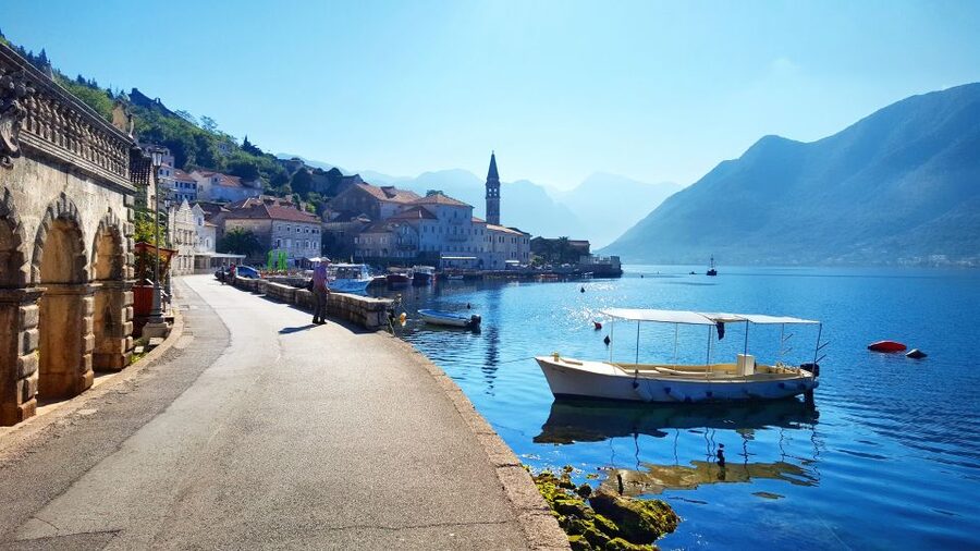 Dubrovnik: Kotor, Perast, Sveti Stefan, and Budva Day Trip - The ferry ride back across Kotor Bay