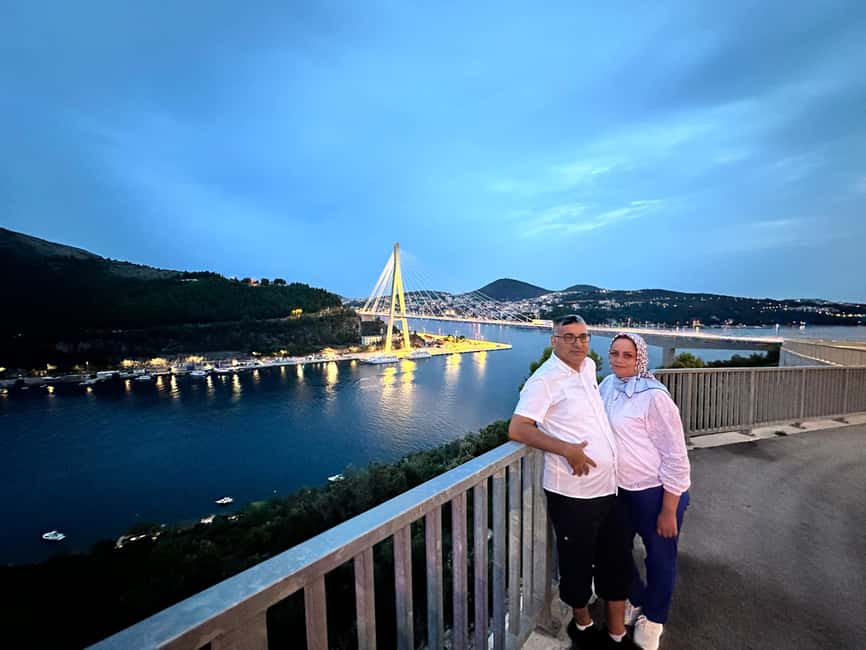 Dubrovnik Night Drive: Lights of the Adriatic - Bosanka village viewpoint on Mount Srdj