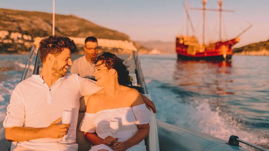 Dubrovnik: Private Boat Cruise at Sunset with Champagne - The sunset finale with sparkling wine