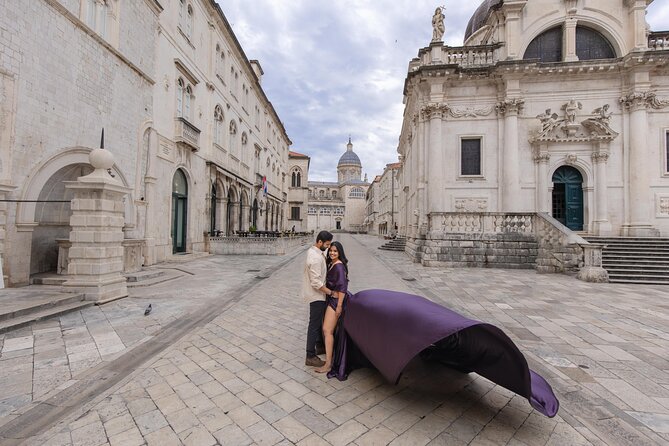 Dubrovnik: Private Flying Dress Photoshoot Experience - Minceta Fortress and Fort Bokar bring the stone-wall drama