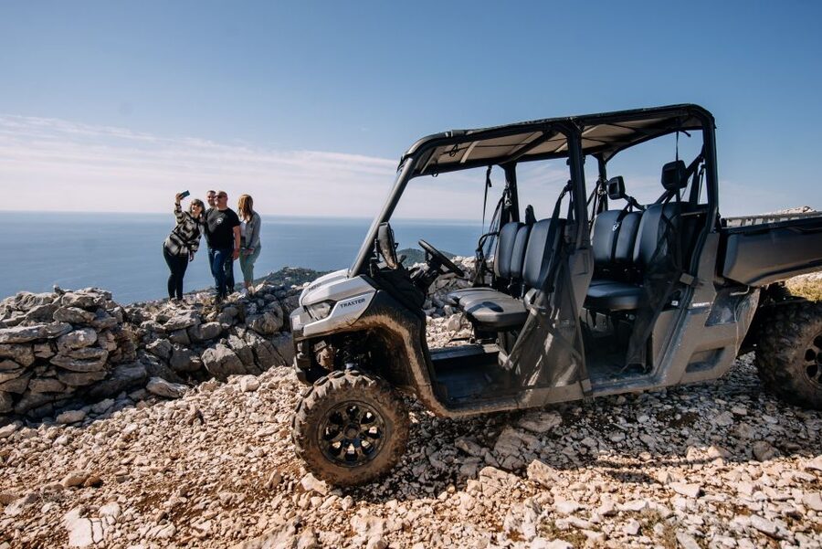 Dubrovnik: Private Panoramic Half-Day Buggy Tour with Brunch - The Elaphiti Islands viewpoint and the village gumno