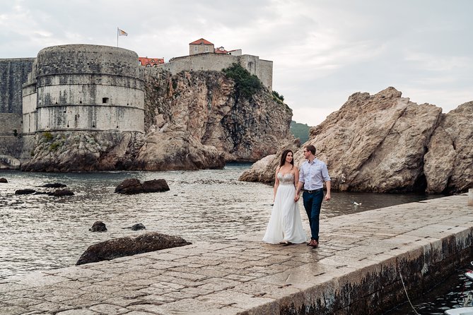 Dubrovnik Private Photoshoot with Local Professional Photographer - Church of St. Ignatius and Dubrovnik’s stairway setting