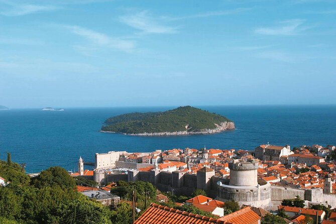 Dubrovnik Sunset Catamaran Cruise with drinks - Sailing from Gruz Port toward Dubrovnik’s Old Town