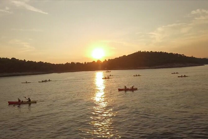 Dubrovnik: Sunset Kayaking & Snorkeling with water &wine - Paddling past the Old Town and toward Lokrum