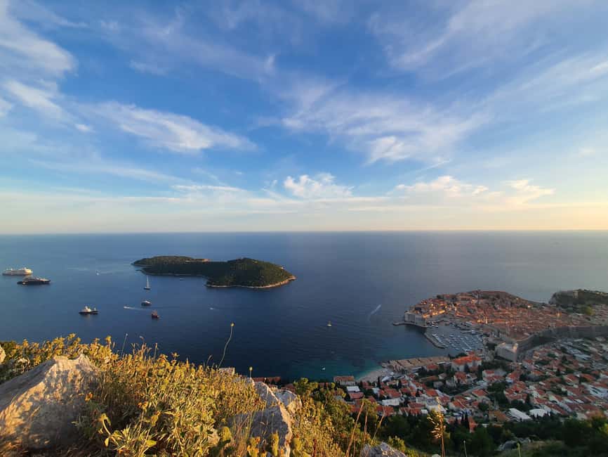 Dubrovnik Sunset Mountain Tour With Wine - First stop: Dubrovnik Bridge and the Adriatic