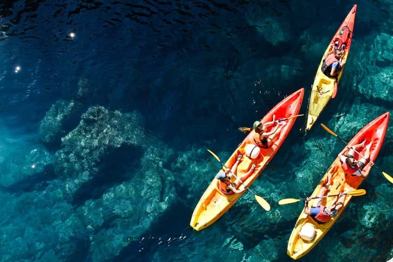 Dubrovnik: Sunset Sea Kayaking Tour - The first paddle, with Dubrovnik behind you