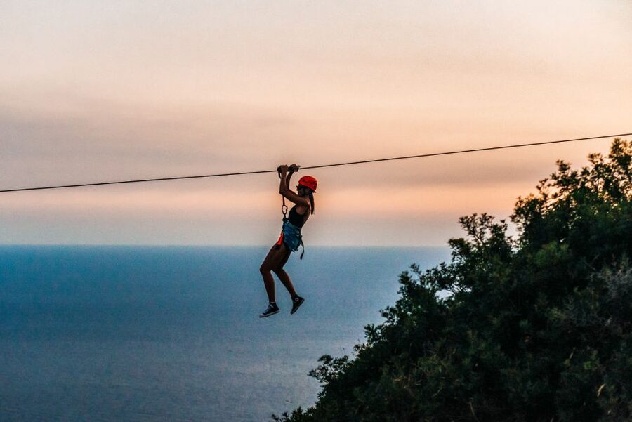 Dubrovnik: Sunset Zip Line Experience Followed by Wine - The sunset stop and included Croatian wine