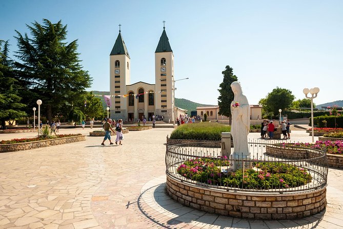 Dubrovnik to Medjugorje & Kravice - Day Trip with Luxury Vehicle - St. James Church and the pilgrimage town of Medjugorje