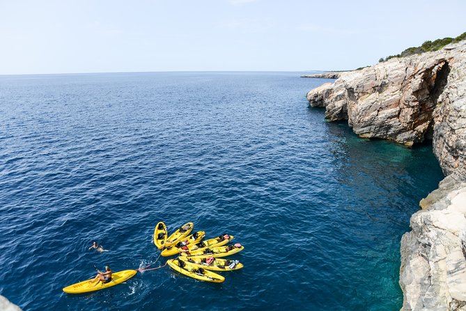 Dugi Otok - full day kayak adventure - Lunch at Veli Rat, then the Michele wreck