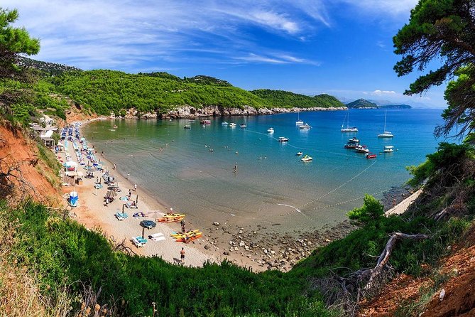 Elafiti Islands Private Luxury 4-Hour Speedboat Tour - A sandy finish at Sunj Beach on Lopud