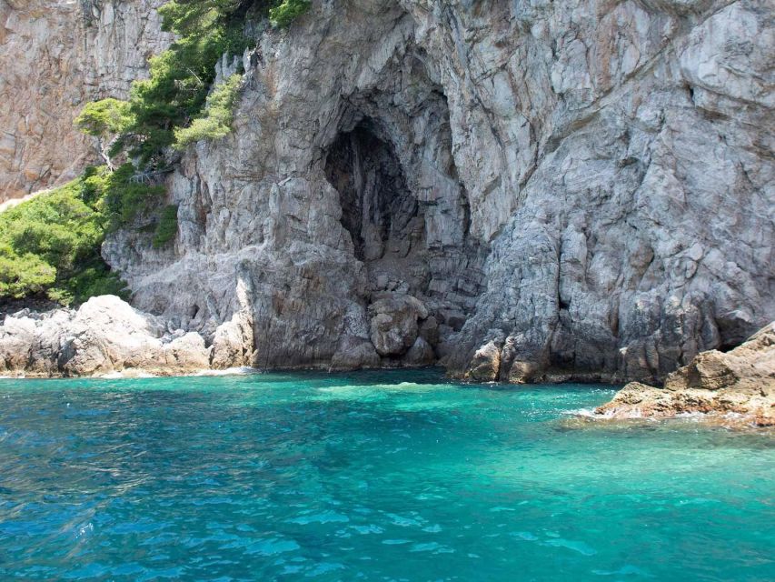 Elaphite Islands Cruise and Blue Cave Snorkeling Boat Tour - Blue Cave Snorkeling at Koločep