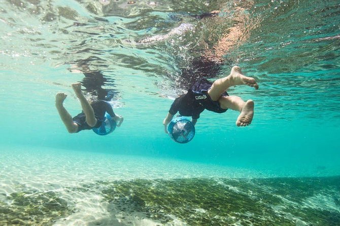 Explore the Caves and Hidden Bays with Underwater Scooter - Underwater scooters add a playful extra