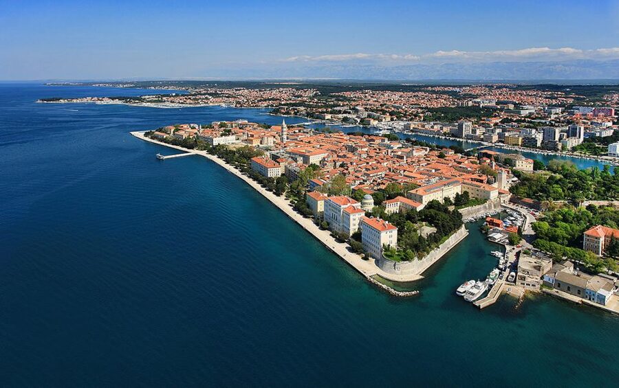 Explore Zadar: Laid-Back Fun Bike Tour - Leaving the meeting point at Ulica Federica Grisogona 9