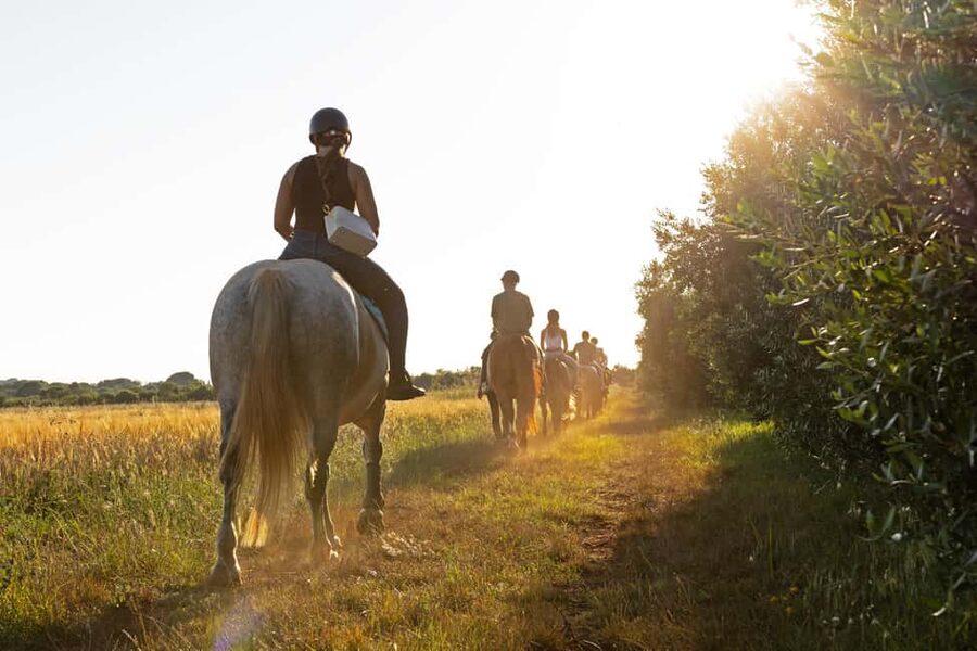 Fazana: Sunset 1-hour Horse Riding in Nature with Guide - Setting out from Ranch Laguna Fažana