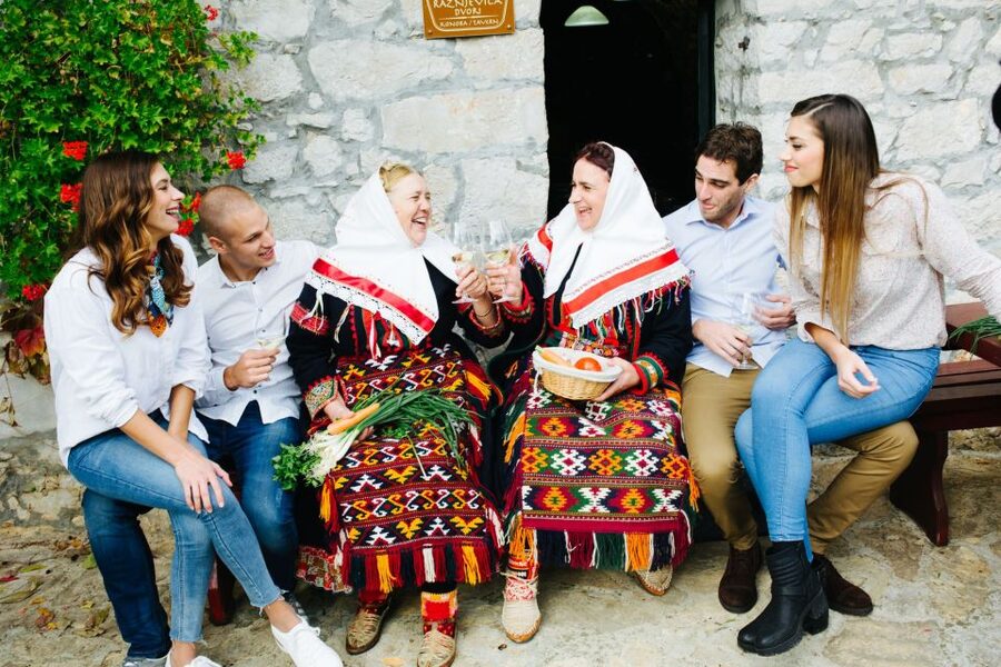 From Biograd: Wine and Olive Oil Tasting in Ražnjevića Dvori - Prosciutto, cheese, bread, and olive oil