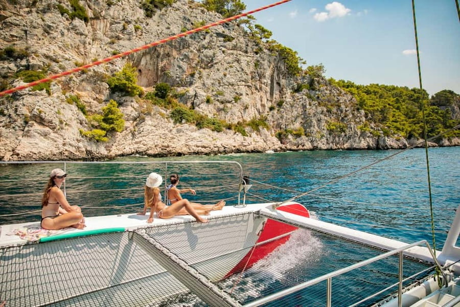 From Brač Island: Catamaran Tour with Food & Drinks - Key points at a glance