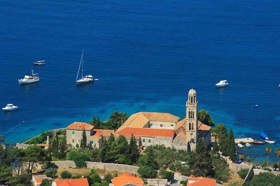 From Brač: Panoramic Flight over Brač, Hvar, Šolta, & Split - Hvar Town and the hilltop observatory