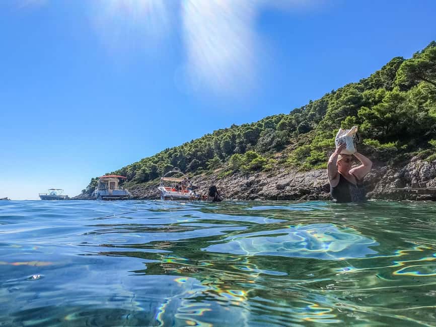 From Dubrovnik: Elaphiti Islands & Blue Cave Speedboat Tour - Koločep brings green shores and quiet water