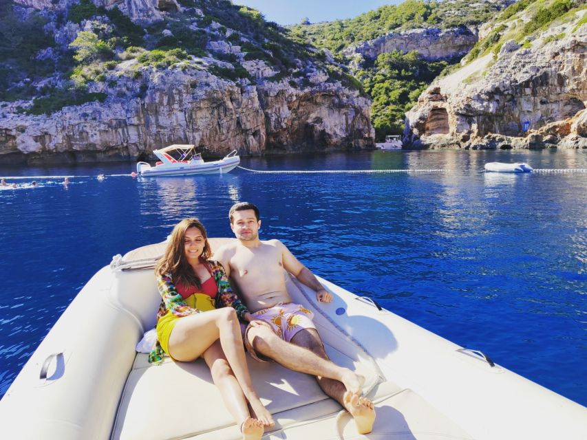 From Hvar: Blue Cave and 5 Islands Boat Tour - Stiniva Cove, a beach behind the rocks