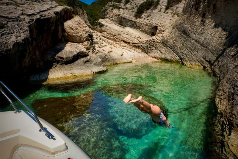 From Hvar: Blue Cave and Pakleni Islands Group Tour - Swimming into Stiniva Bay