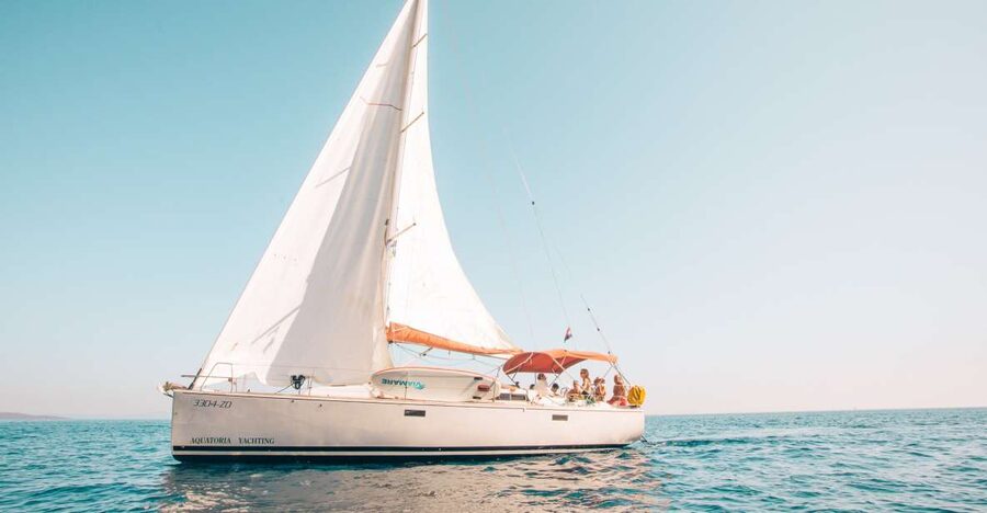 From Hvar: Boat Tour to Pakleni Islands on a Comfort Yacht - Leaving Hvar on a 36-foot sailing yacht