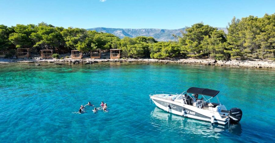 From Makarska: Hidden Gems of Hvar Island's North Shore - Veliki Pokrivenik, cliffs, pebbles, and a cave