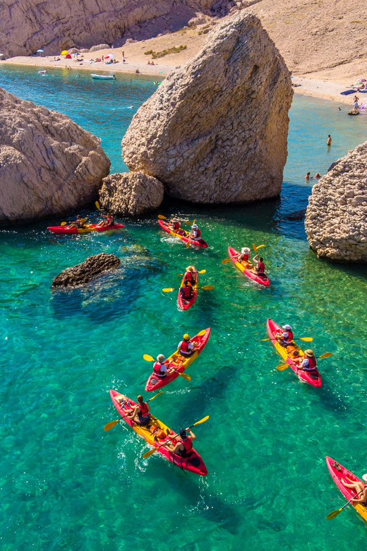 From Metajna/Novalja: Pag Bay Guided Sea Kayaking Tour - Ručica Beach sets the tone