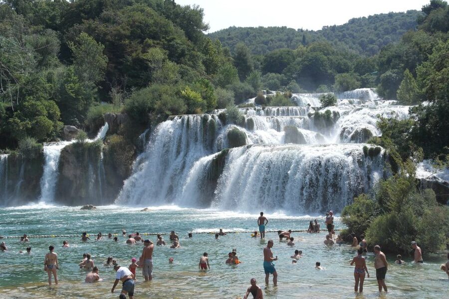 From Omiš: Krka Waterfalls and Trogir Small Group Tour - Small group promise and vehicle realities