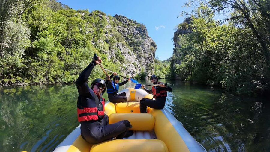 From Omiš/Split: Cetina River Rafting Experience - Three breaks for swimming and cliff jumping