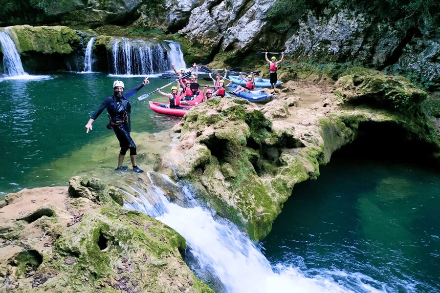 From Slunj: Mreznica Kayaking Adventure - The first 30 minutes on the Mrežnica